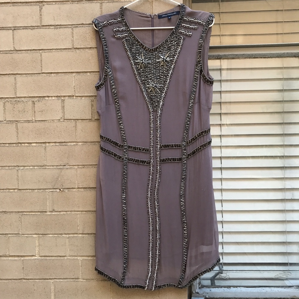French Connection Beaded Shift Dress